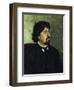 Portrait of the Artist Vasily Surikov, (1848-191), 1885-Ilya Yefimovich Repin-Framed Premium Giclee Print