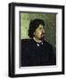 Portrait of the Artist Vasily Surikov, (1848-191), 1885-Ilya Yefimovich Repin-Framed Giclee Print