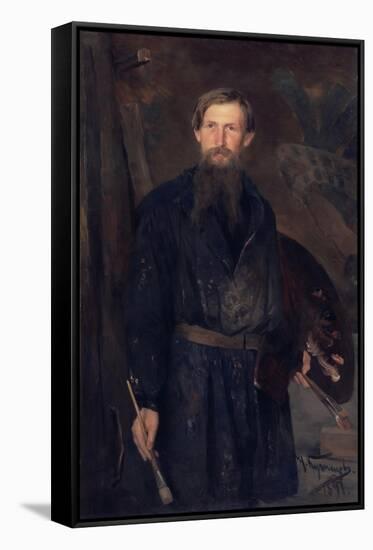 Portrait of the Artist Viktor Vasnetsov (1848-192), 1891-Nikolai Dmitrievich Kuznetsov-Framed Stretched Canvas