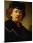 Portrait of the Artist with Cap and Gold Chain, 1633-Rembrandt van Rijn-Mounted Giclee Print