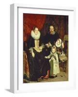 Portrait of the Artist with His Family-Cornelis De Wael-Framed Giclee Print
