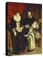 Portrait of the Artist with His Family-Cornelis De Wael-Stretched Canvas