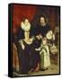 Portrait of the Artist with His Family-Cornelis De Wael-Framed Stretched Canvas