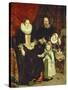 Portrait of the Artist with His Family-Cornelis De Wael-Stretched Canvas