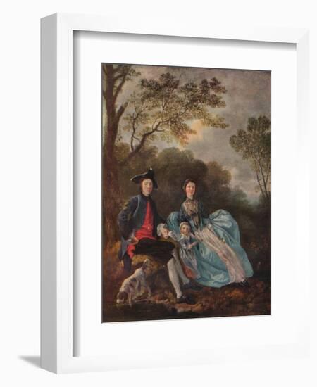 'Portrait of the Artist with his Wife and Daughter', c1748-Thomas Gainsborough-Framed Giclee Print