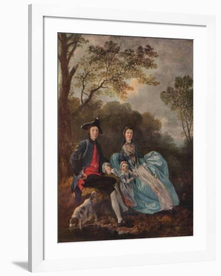 'Portrait of the Artist with his Wife and Daughter', c1748-Thomas Gainsborough-Framed Giclee Print