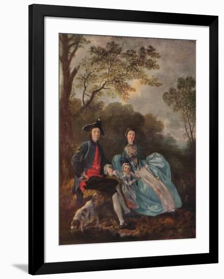 'Portrait of the Artist with his Wife and Daughter', c1748-Thomas Gainsborough-Framed Giclee Print