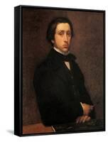 Portrait of the Artist-Edgar Degas-Framed Stretched Canvas