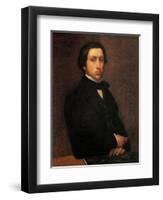 Portrait of the Artist-Edgar Degas-Framed Art Print