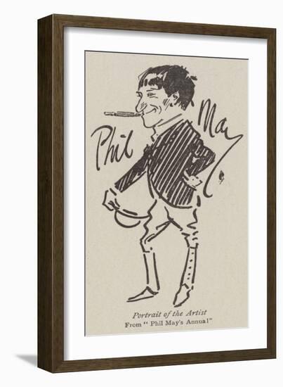 Portrait of the Artist-Phil May-Framed Giclee Print