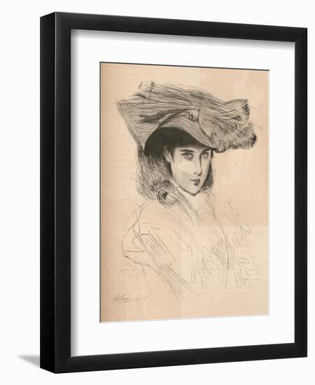 Portrait of the Artists Daughter, C1879-1903, (1903)-Paul Cesar Helleu-Framed Giclee Print