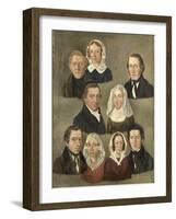 Portrait of the Artists Parents-Kornelis Douwes Teenstra-Framed Art Print