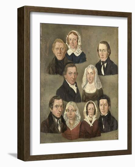 Portrait of the Artists Parents-Kornelis Douwes Teenstra-Framed Art Print