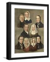 Portrait of the Artists Parents-Kornelis Douwes Teenstra-Framed Art Print