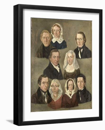 Portrait of the Artists Parents-Kornelis Douwes Teenstra-Framed Art Print