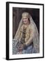 Portrait of the Artists Wife, 1917-Ivan Semyonovich Kulikov-Framed Giclee Print