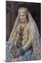 Portrait of the Artists Wife, 1917-Ivan Semyonovich Kulikov-Mounted Giclee Print