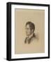 Portrait of the Author Alexander Herzen (1812-187), Ca 1836-Alexander Lavrentievich Vitberg-Framed Giclee Print