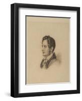 Portrait of the Author Alexander Herzen (1812-187), Ca 1836-Alexander Lavrentievich Vitberg-Framed Giclee Print