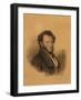 Portrait of the Author Alexander S. Pushkin (1799-183), 1827-Joseph Vivien-Framed Giclee Print