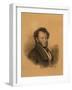 Portrait of the Author Alexander S. Pushkin (1799-183), 1827-Joseph Vivien-Framed Giclee Print