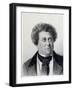 Portrait of the Author Alexandre Dumas, 19th Century-Georg Wilhelm Timm-Framed Giclee Print