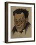 Portrait of the Author Alexei M. Remizov (1877-195), 1923-Nikolai Andreevich Andreev-Framed Giclee Print