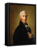 Portrait of the Author and Historian Nikolay M Karamzin, 1805-Giovanni Battista Ortolani Damon-Framed Stretched Canvas