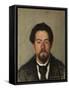 Portrait of the Author Anton Chekhov, (1860-190), 1895-Nikolai Ivanovich Kravchenko-Framed Stretched Canvas