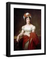 Portrait of the Author Baronne Anne Louise Germaine De Staël (1766-181)-François Pascal Simon Gérard-Framed Giclee Print