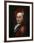 Portrait of the Author Bernard Le Bovier De Fontenelle, 18th Century-Hyacinthe Rigaud-Framed Giclee Print