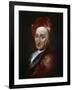 Portrait of the Author Bernard Le Bovier De Fontenelle, 18th Century-Hyacinthe Rigaud-Framed Giclee Print