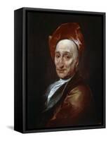 Portrait of the Author Bernard Le Bovier De Fontenelle, 18th Century-Hyacinthe Rigaud-Framed Stretched Canvas