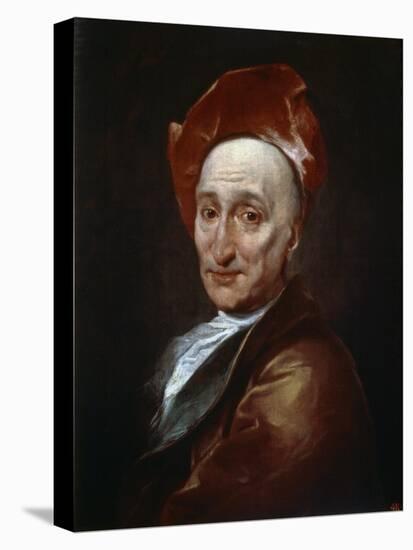 Portrait of the Author Bernard Le Bovier De Fontenelle, 18th Century-Hyacinthe Rigaud-Stretched Canvas