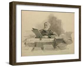 Portrait of the Author Dmitry Grigorovich (1822-189), 1894-Ilya Yefimovich Repin-Framed Giclee Print