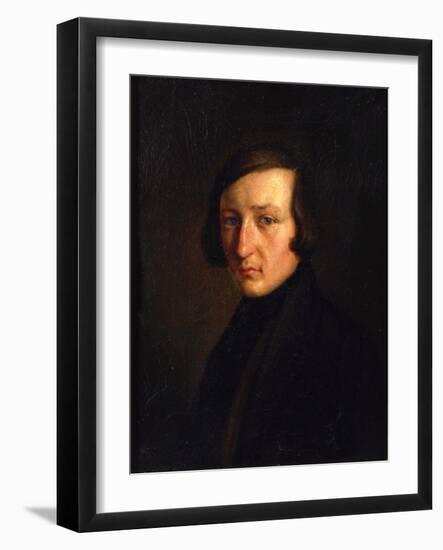 Portrait of the Author Heinrich Heine, 1840S-null-Framed Giclee Print