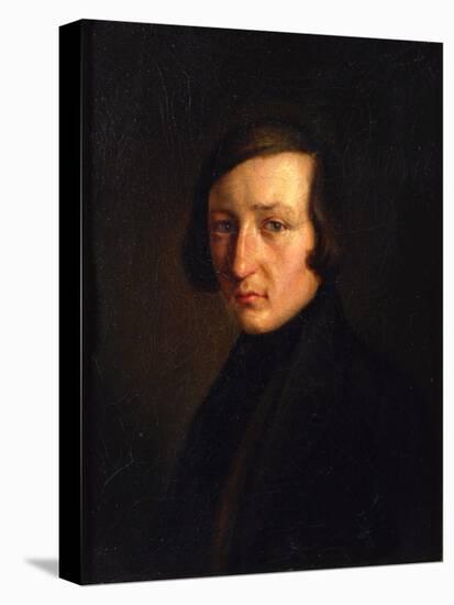 Portrait of the Author Heinrich Heine, 1840S-null-Stretched Canvas