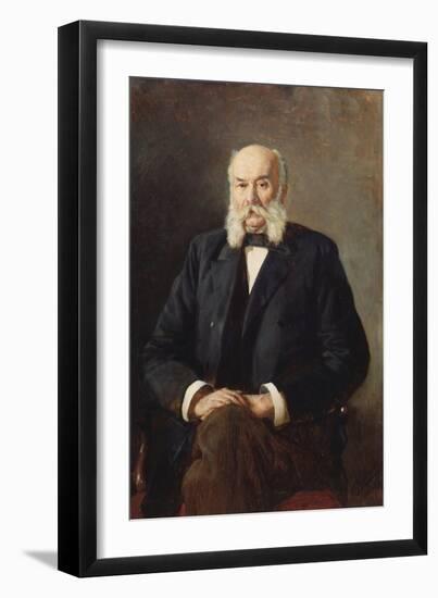 Portrait of the Author Ivan Goncharov (1812-189), 1888-Nikolai Alexandrovich Yaroshenko-Framed Giclee Print
