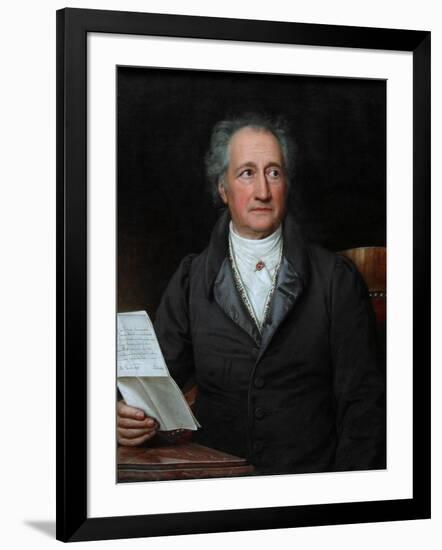 Portrait of the Author Johann Wolfgang Von Goethe (1749-183), 1828-Joseph Karl Stieler-Framed Giclee Print