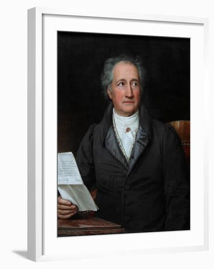 Portrait of the Author Johann Wolfgang Von Goethe (1749-183), 1828-Joseph Karl Stieler-Framed Giclee Print