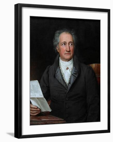 Portrait of the Author Johann Wolfgang Von Goethe (1749-183), 1828-Joseph Karl Stieler-Framed Giclee Print