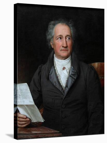 Portrait of the Author Johann Wolfgang Von Goethe (1749-183), 1828-Joseph Karl Stieler-Stretched Canvas