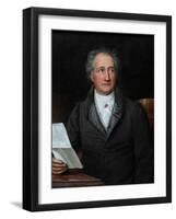 Portrait of the Author Johann Wolfgang Von Goethe (1749-183), 1828-Joseph Karl Stieler-Framed Giclee Print