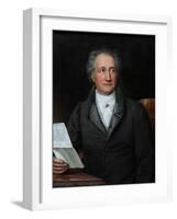 Portrait of the Author Johann Wolfgang Von Goethe (1749-183), 1828-Joseph Karl Stieler-Framed Giclee Print