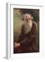 Portrait of the Author Leo N. Tolstoy (1828-191), 1910-Jan Styka-Framed Giclee Print