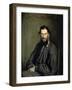 Portrait of the Author Leo Tolstoy-Ivan Nikolaevic Kramskoj-Framed Giclee Print