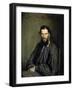 Portrait of the Author Leo Tolstoy-Ivan Nikolaevic Kramskoj-Framed Giclee Print