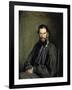 Portrait of the Author Leo Tolstoy-Ivan Nikolaevic Kramskoj-Framed Giclee Print