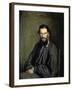 Portrait of the Author Leo Tolstoy-Ivan Nikolaevic Kramskoj-Framed Giclee Print