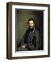 Portrait of the Author Leo Tolstoy-Ivan Nikolaevic Kramskoj-Framed Giclee Print